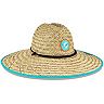 Men's New Era Natural Miami Dolphins 2020 NFL Summer Sideline Official Straw Hat