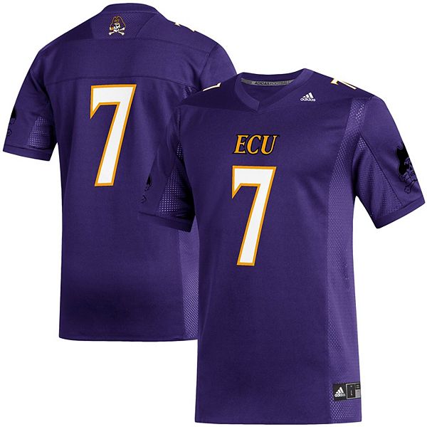Men's adidas #7 Purple ECU Pirates Replica Football Team Jersey Men's adidas #7 Purple ECU Pirates Replica Football Team Jersey