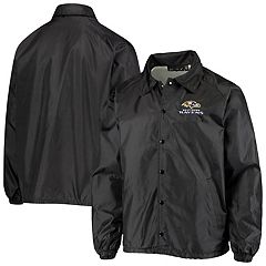 Men's New Era Black Baltimore Ravens Third Down Varsity Full-Snap Jacket Size: Small