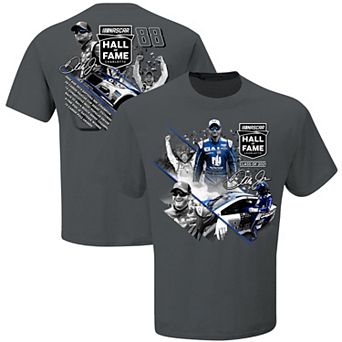 Men's JR Motorsports Official Team Apparel Charcoal Dale Earnhardt Jr. NASCAR Hall of Fame Class of 2021 Graphic 2-Spot T-Shirt