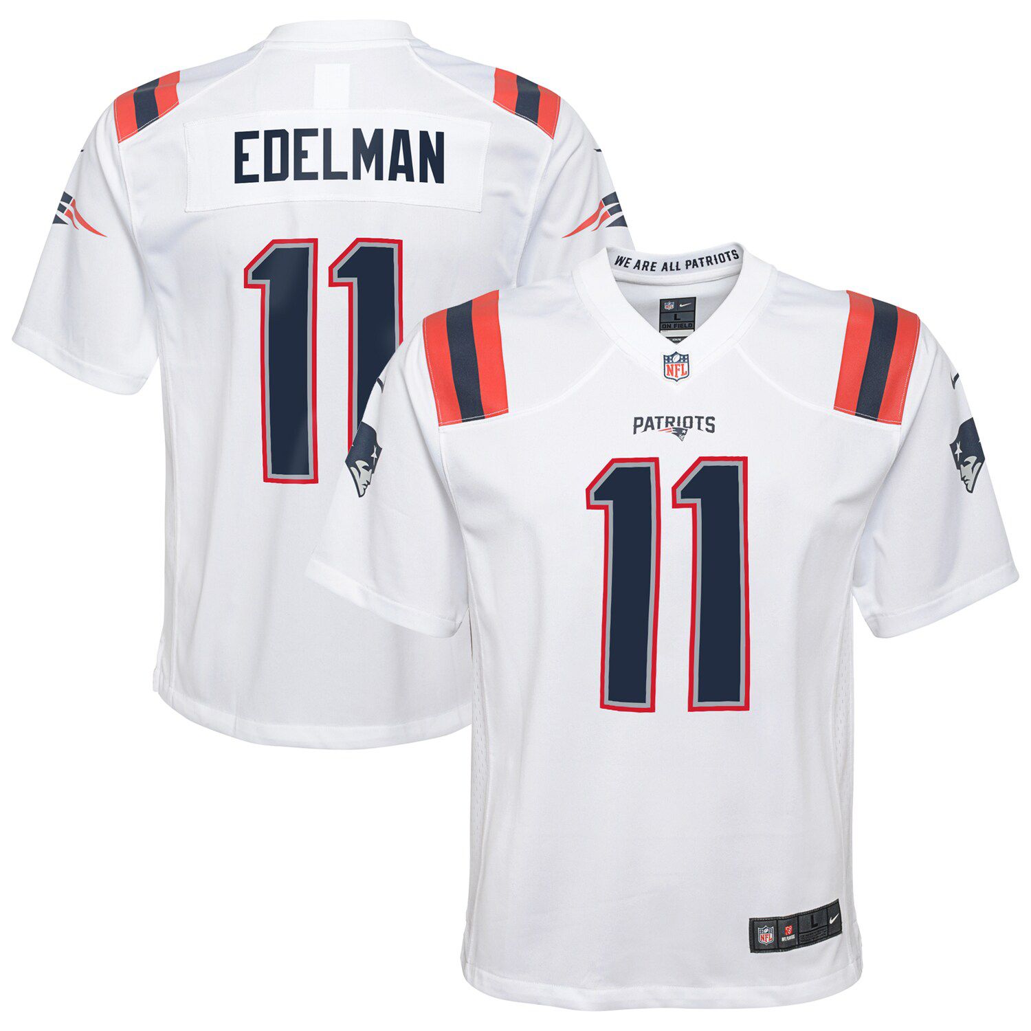 white julian edelman jersey