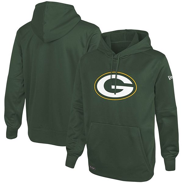 Men's Green Bay Packers New Era Combine Authentic Stadium Logo Pullover Hoodie Size: Medium