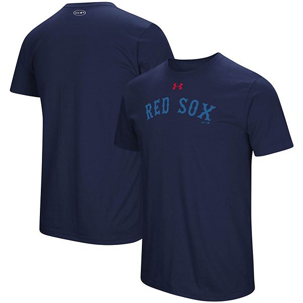 Men's Under Armour Navy Boston Red Sox Popular Edge Performance T