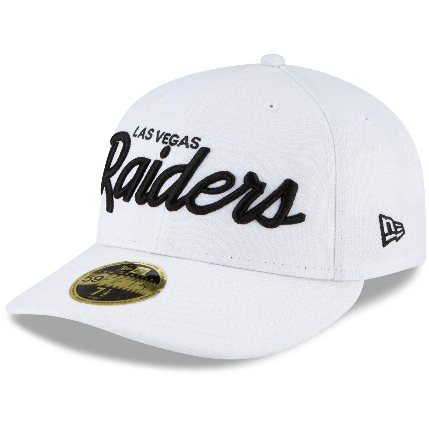 Las Vegas Raiders Championships 59FIFTY White/Black Fitted - New