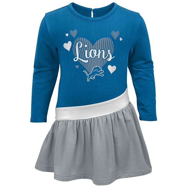 Ladies Detroit Lions Dress, Lions Cheer Skirt, Dress Jersey