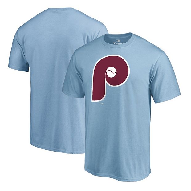 Fanatics (Nike) Nike Philadelphia Phillies Light Blue Coop Wordmark Short Sleeve T Shirt, Light Blue, 100% Cotton, Size XL, Rally House
