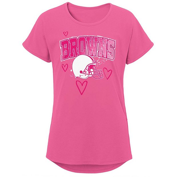 Girls Youth Pink Philadelphia Eagles Go-Getter T-Shirt