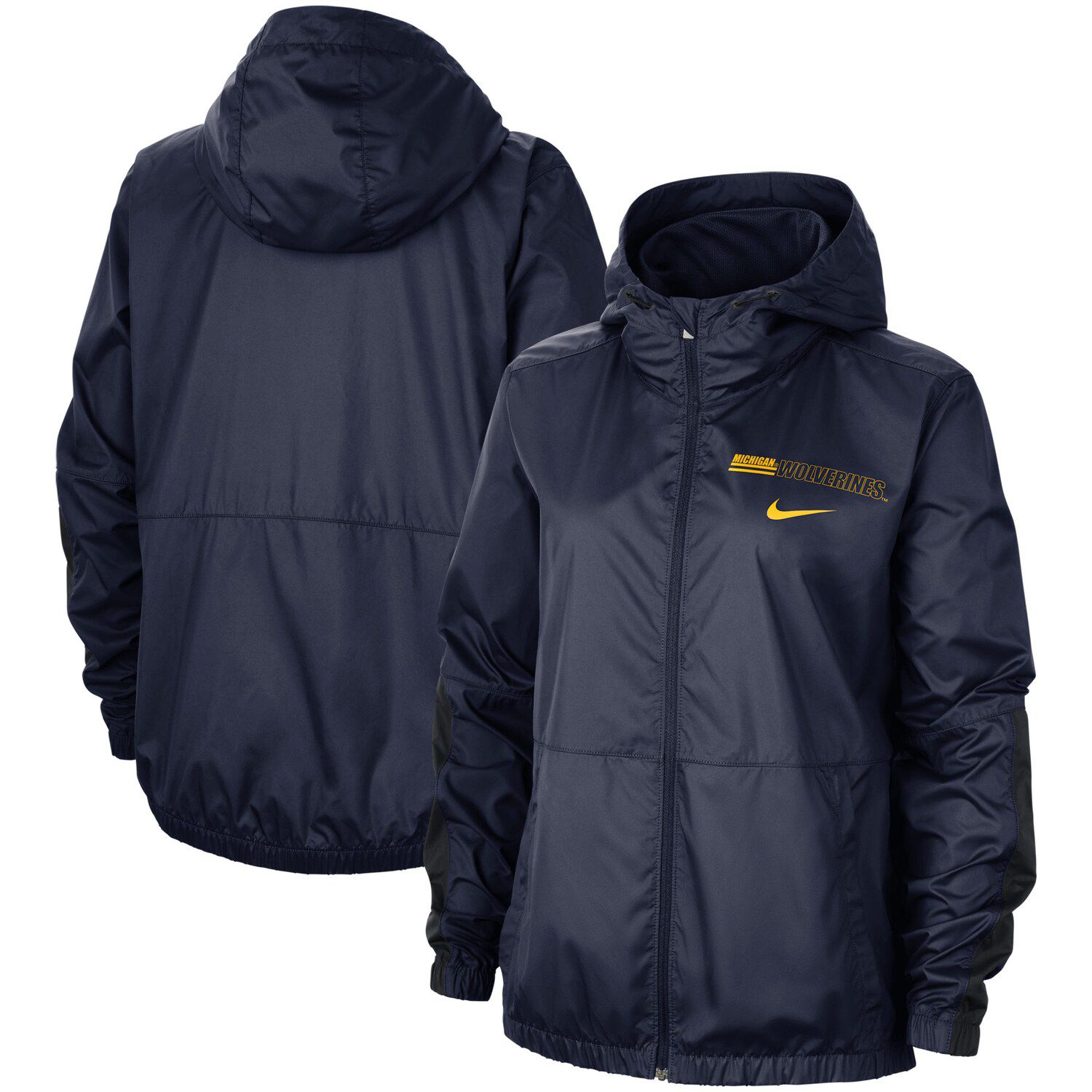 nike women's black jacket with hood