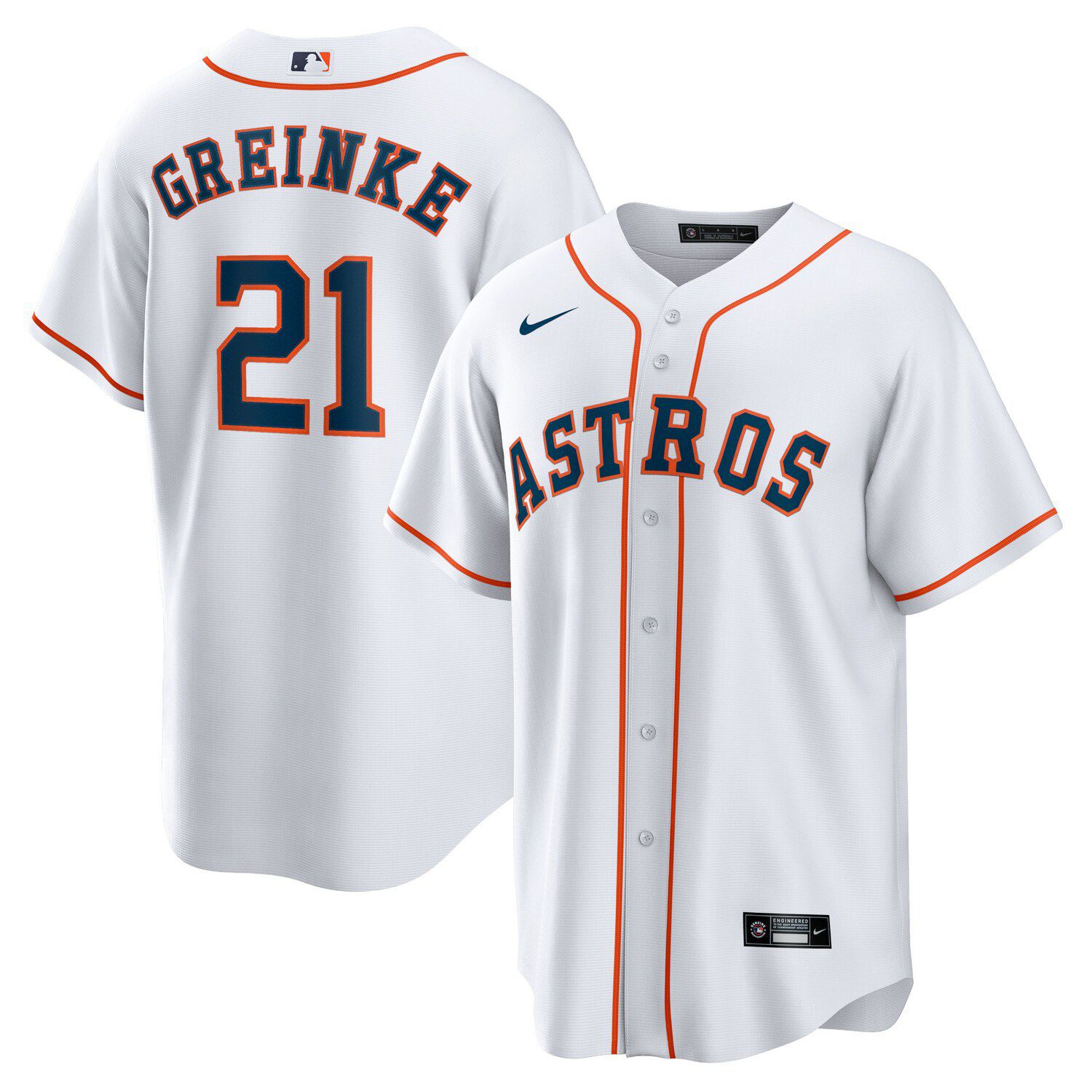2021 Memorial Day Houston Astros Zack Greinke Authentic White Jersey