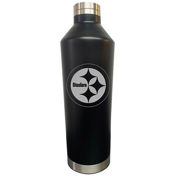 THE MEMORY COMPANY Black Pittsburgh Steelers 26oz. Primary Logo Water Bottle