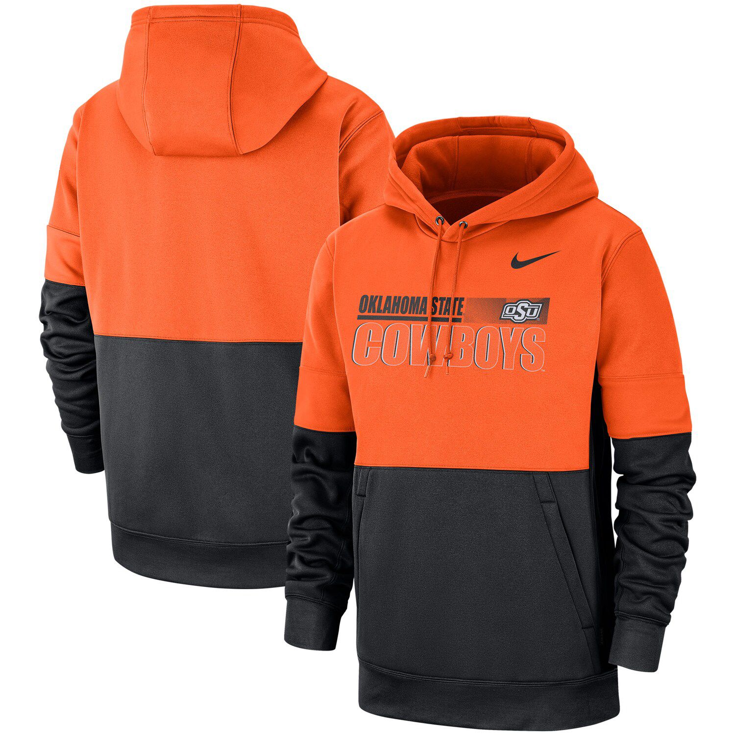 orange nike hoodie mens