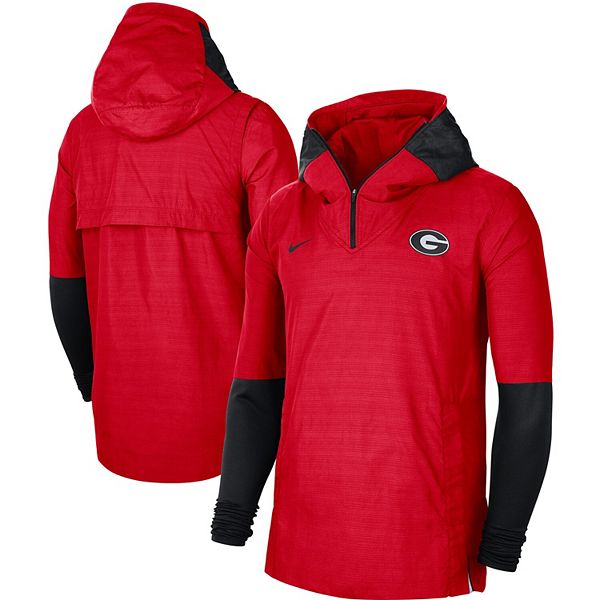 Men's Nike Cream Georgia Bulldogs Club Half-Zip Hoodie