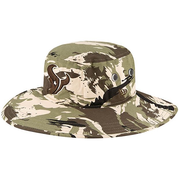 Men's New Era Camo Houston Texans Adventure Boonie Bucket Hat