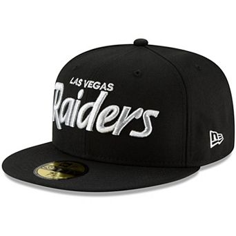 Men's New Era Black Las Vegas Raiders Omaha 59FIFTY Fitted Hat
