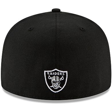 Men's New Era Black Las Vegas Raiders Omaha 59FIFTY Fitted Hat