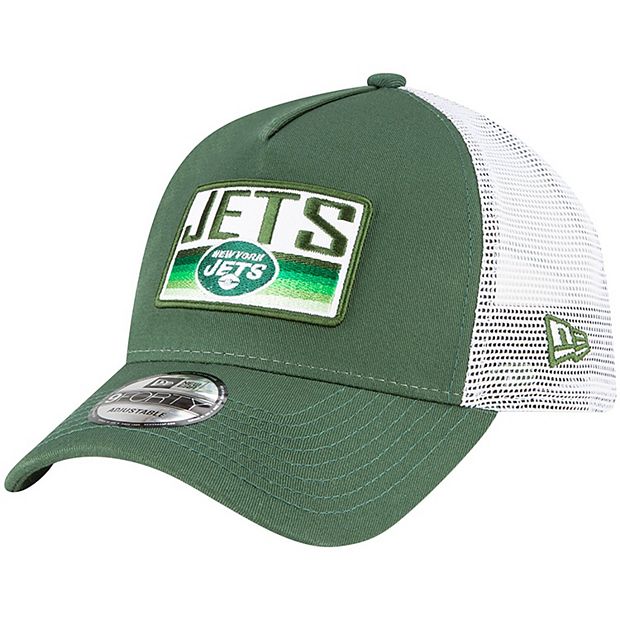 Youth New Era Green/White New York Jets Loyalty 9FORTY Trucker Snapback Hat