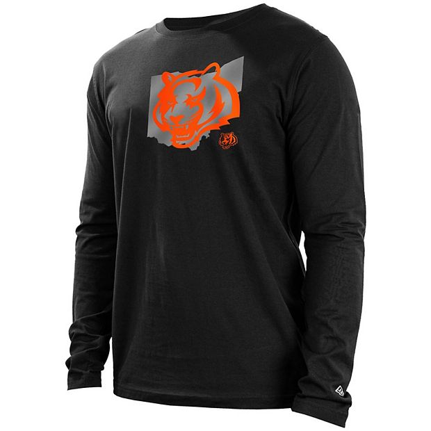 Youth Black Cincinnati Bengals Icon Cotton Long Sleeve T-Shirt