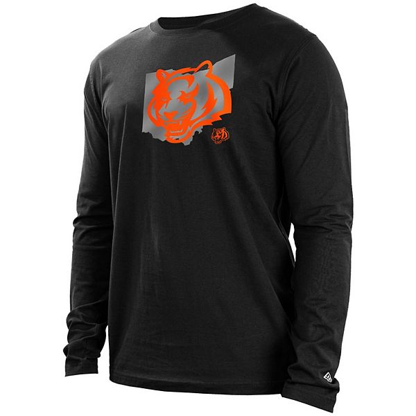 مركزي Men's New Era Black Cincinnati Bengals State Long Sleeve T-Shirt مركزي مركزي Men's New Era Black Cincinnati Bengals State Long Sleeve T-Shirt مركزي
