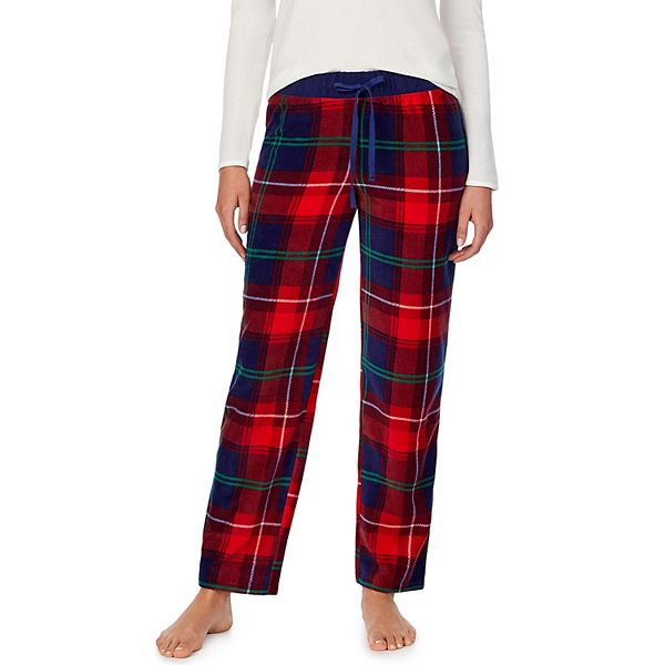 BESDEL Men’s Plaid Cotton Pajama Pants with Pockets Microfleece Lounge Sleepwear PJs Bottom with Drawstring S-XXL