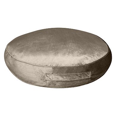 Edie@Home Panne Velvet Round Floor Pillow