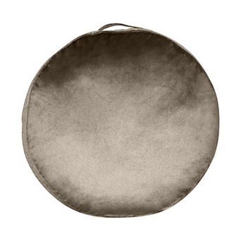 Edie@Home Panne Velvet Round Floor Pillow
