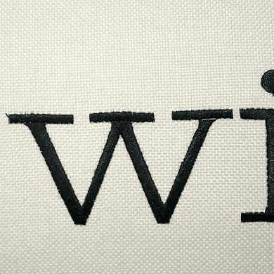 Edie@Home Celebrations "Wife" Lumbar Decorative Pillow