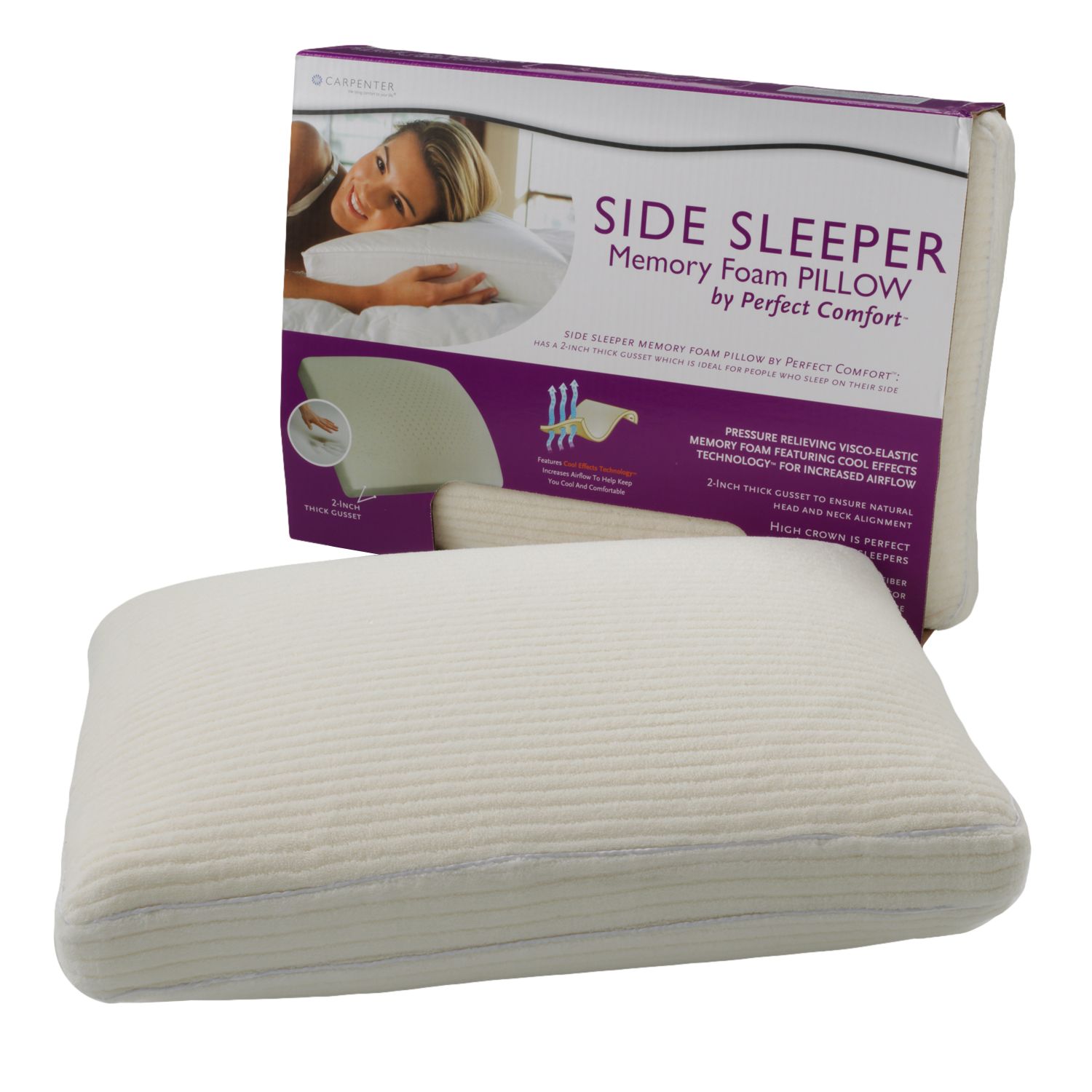 serta memory foam side sleeper pillow