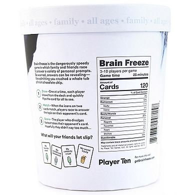 Dyce Brain Freeze Card Game 