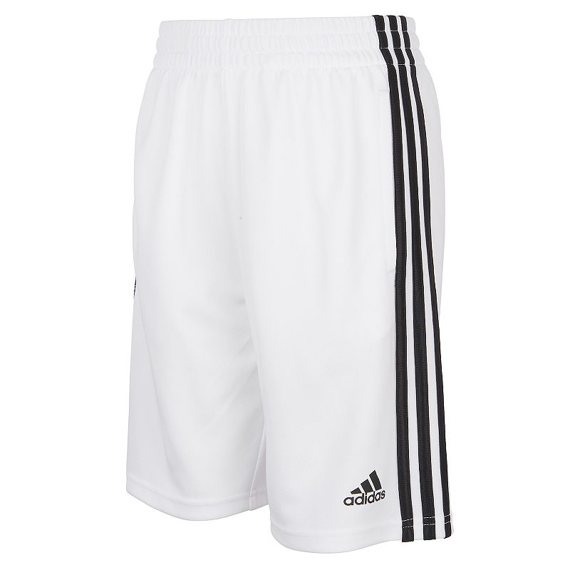 Boys 8-20 adidas Classic Three-Stripe Shorts, Boys, Size: Large, White