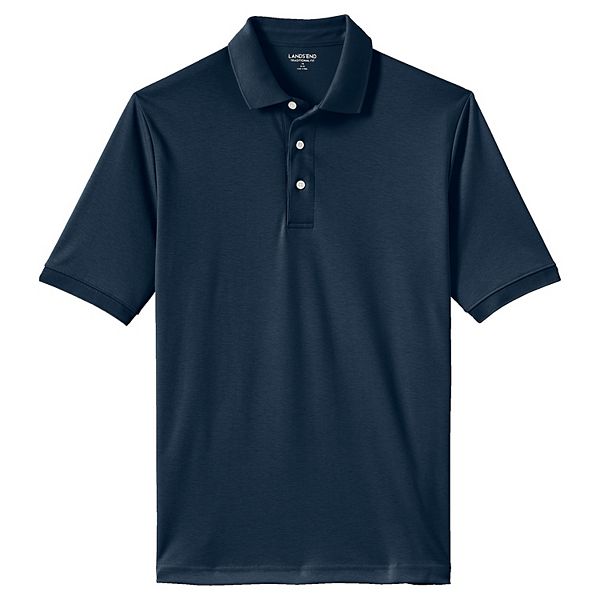 Lands' End mens Long Sleeve Supima Polo Shirt at  Men’s Clothing store