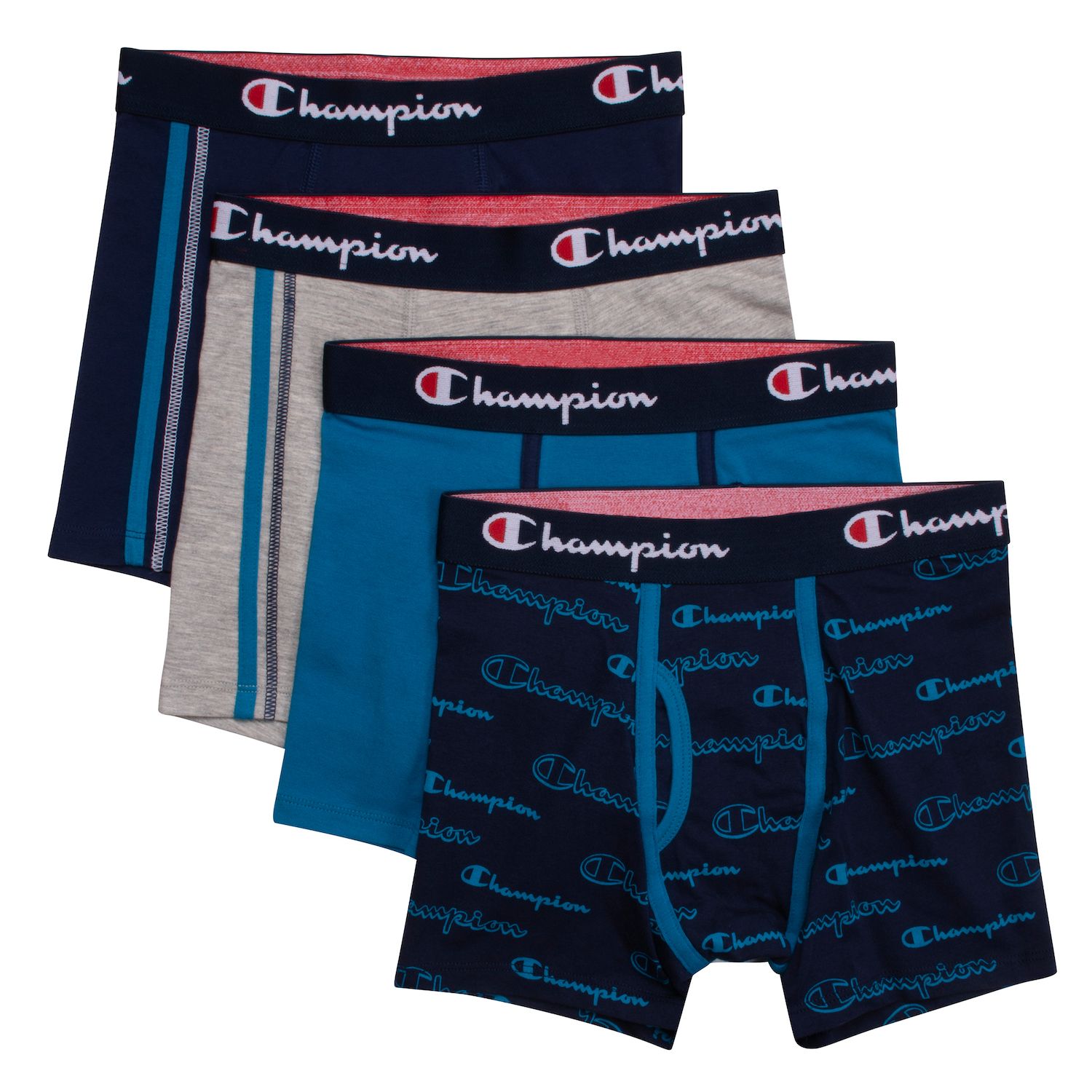 Champion Men's Rochester Boxer Brief Short Underwear Black Camo