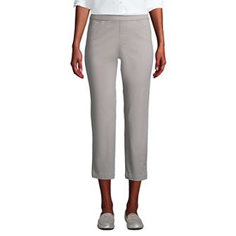 Women's Lands' End Pull-On Chino Crop Pants