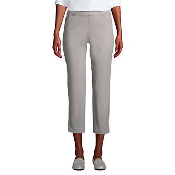 Women's Lands' End Pull-On Chino Crop Pants