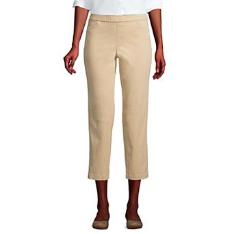 Women's Lands' End Pull-On Chino Crop Pants