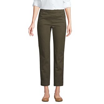 Women's Lands' End Pull-On Chino Crop Pants