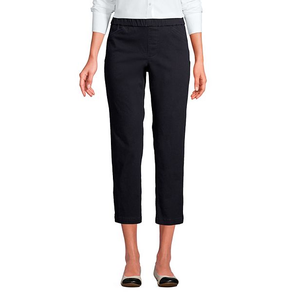 Petite Lands' End Pull-On Chino Crop Pants