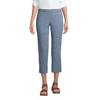 Petite Lands' End Pull-On Chino Crop Pants