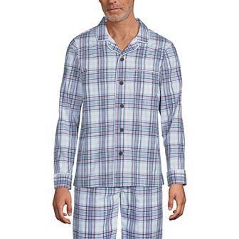Men's Lands' End Broadcloth Pajama Sleep Shirt