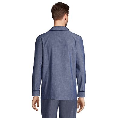 Big & Tall Lands' End Broadcloth Pajama Sleep Shirt