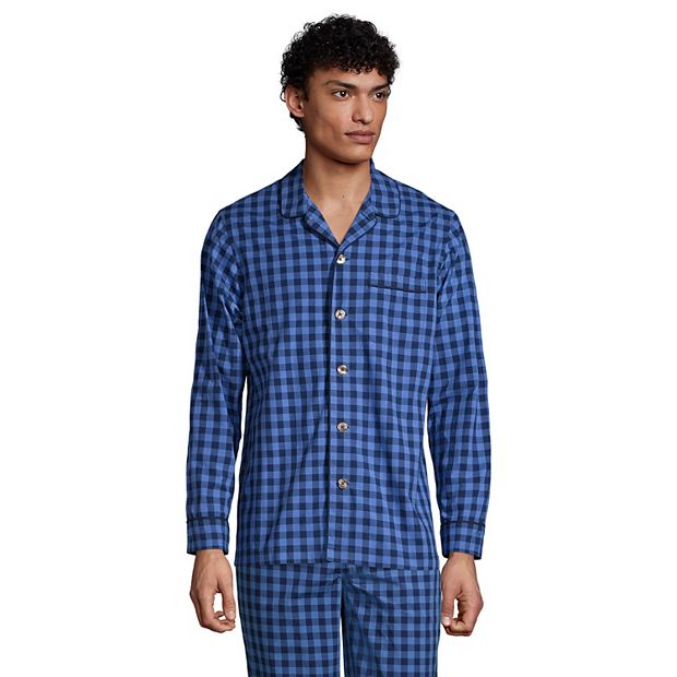 Big & Tall Lands' End Broadcloth Pajama Sleep Shirt