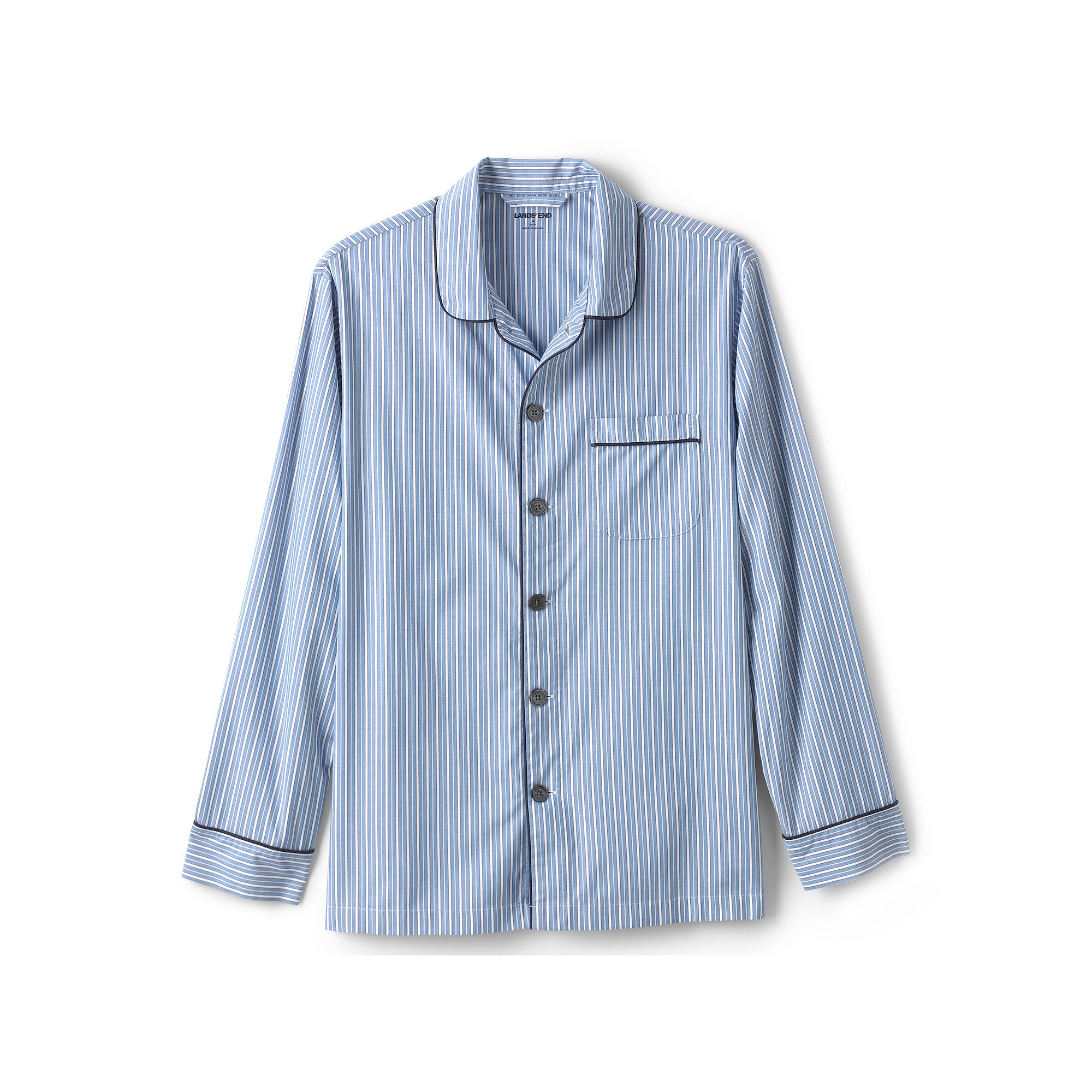 Big & Tall Lands End Broadcloth Pajama Sleep Shirt, Mens, Size: 2XB, Mari