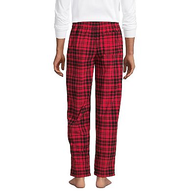 Men's Lands' End Solid Fleece Pajama Pants