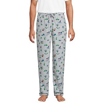 Men's Lands' End Solid Fleece Pajama Pants