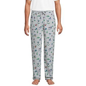 Men's Lands' End Solid Fleece Pajama Pants