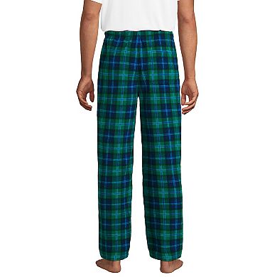 Big & Tall Lands' End Solid Fleece Pajama Pants