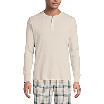 Men's Lands' End Ribbed Pajama Sleep Henley