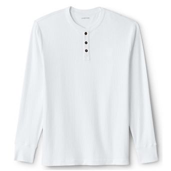 Men's Lands' End Ribbed Pajama Sleep Henley