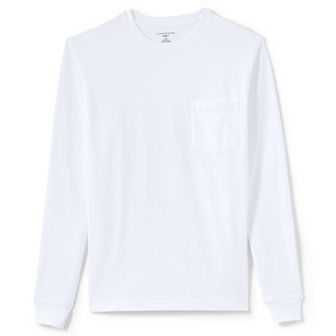 Big & Tall Lands' End Long Sleeve Super Pocket Tee