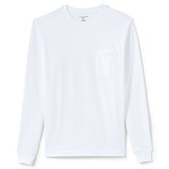 White long sleeve top mens sale