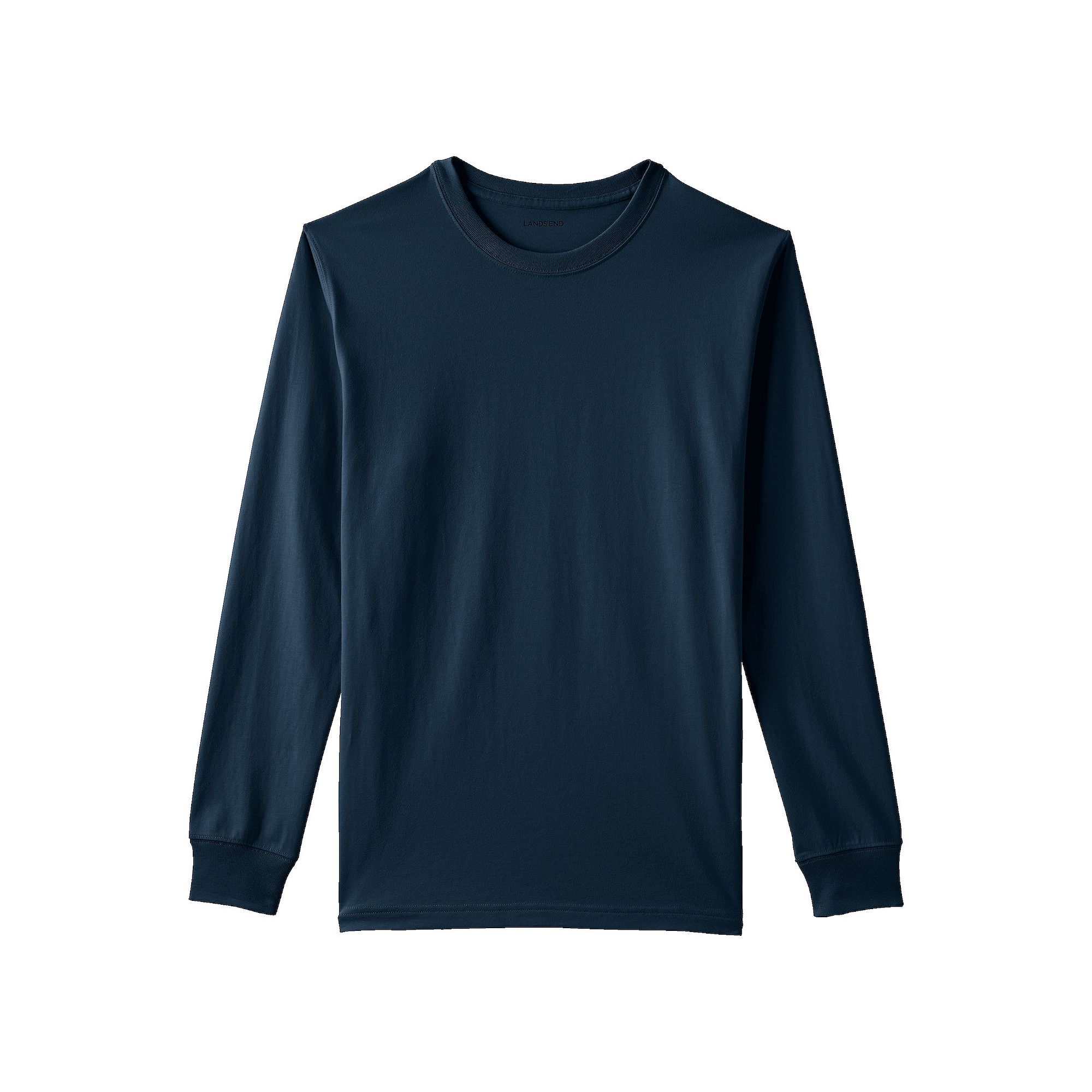 Big & Tall Lands End Super Tee, Mens, Size: Medium Tall, Radiant Blue